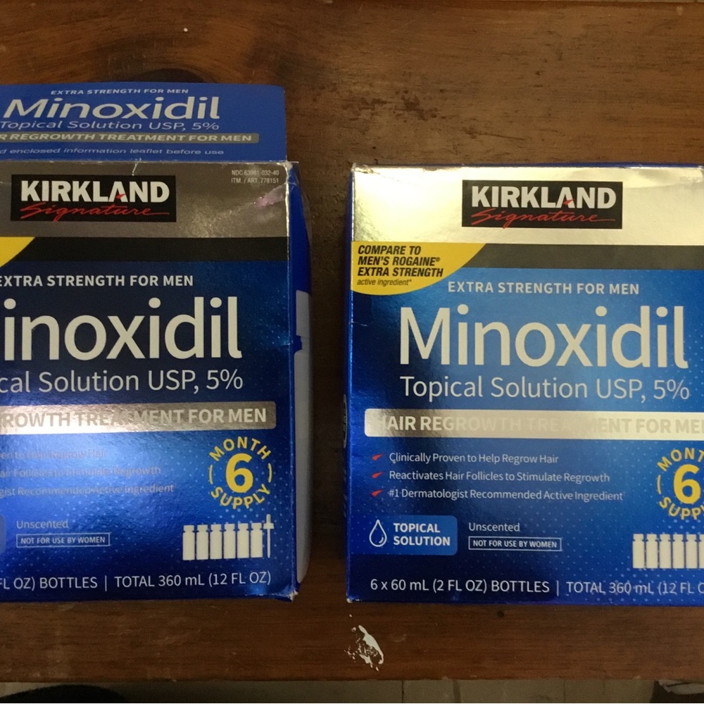 2 Boxes (11 Bottles)Minoxidil 5% Topical solution